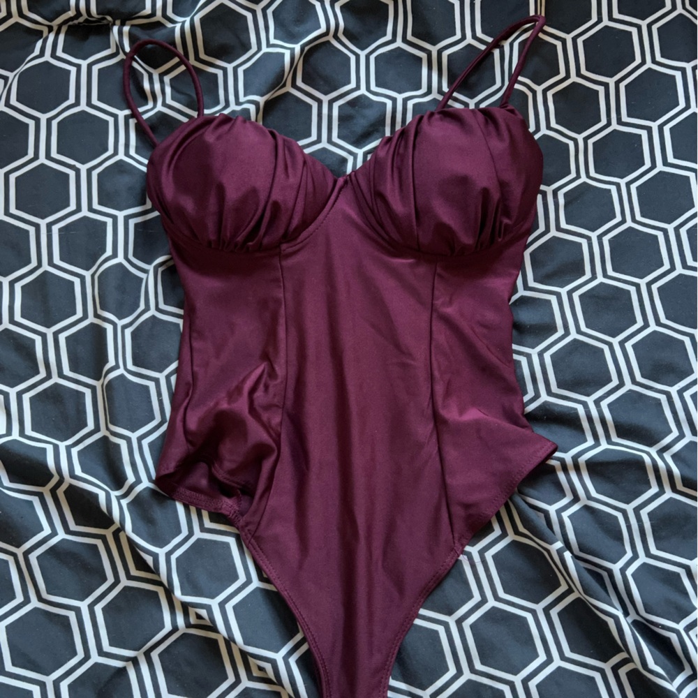 Burgundy Mermaid Bodysuit
